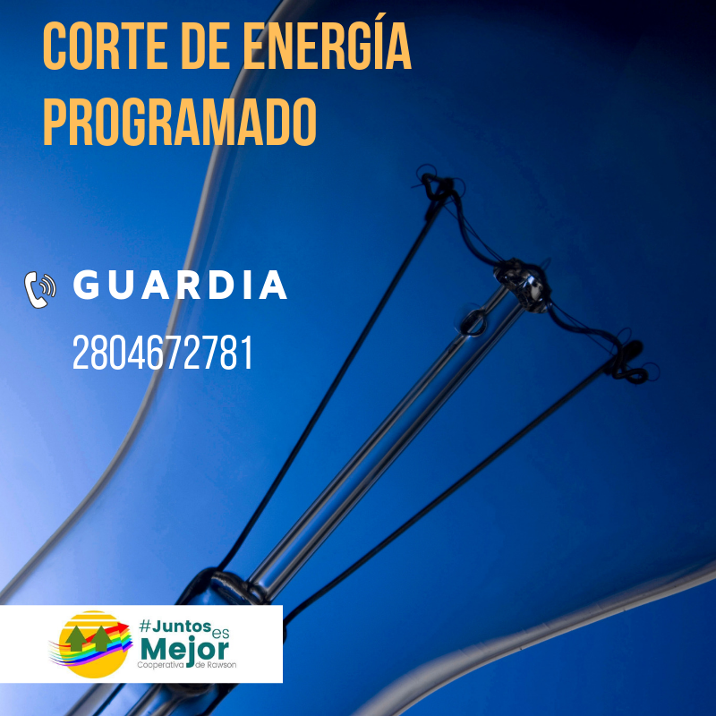 Corte programado de energía en Rawson