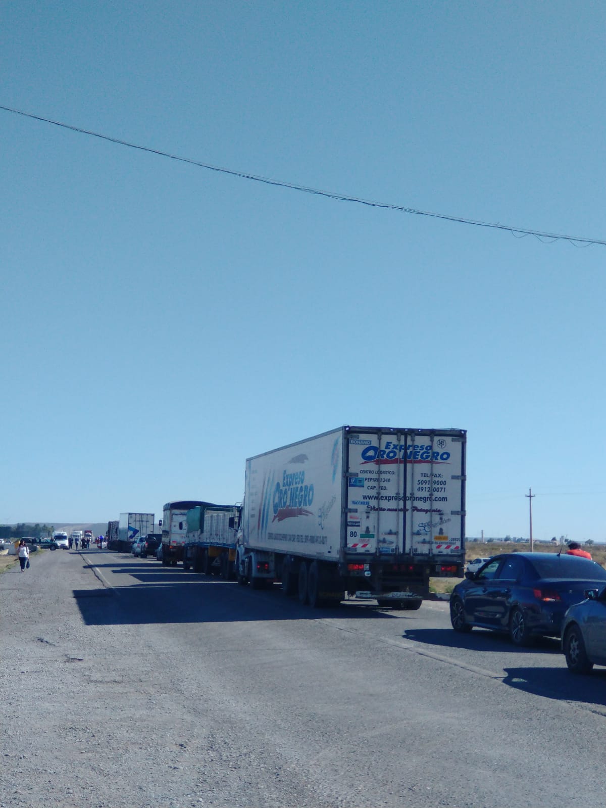 Trelew y Puerto Madryn quedaron incomunicadas por tierra