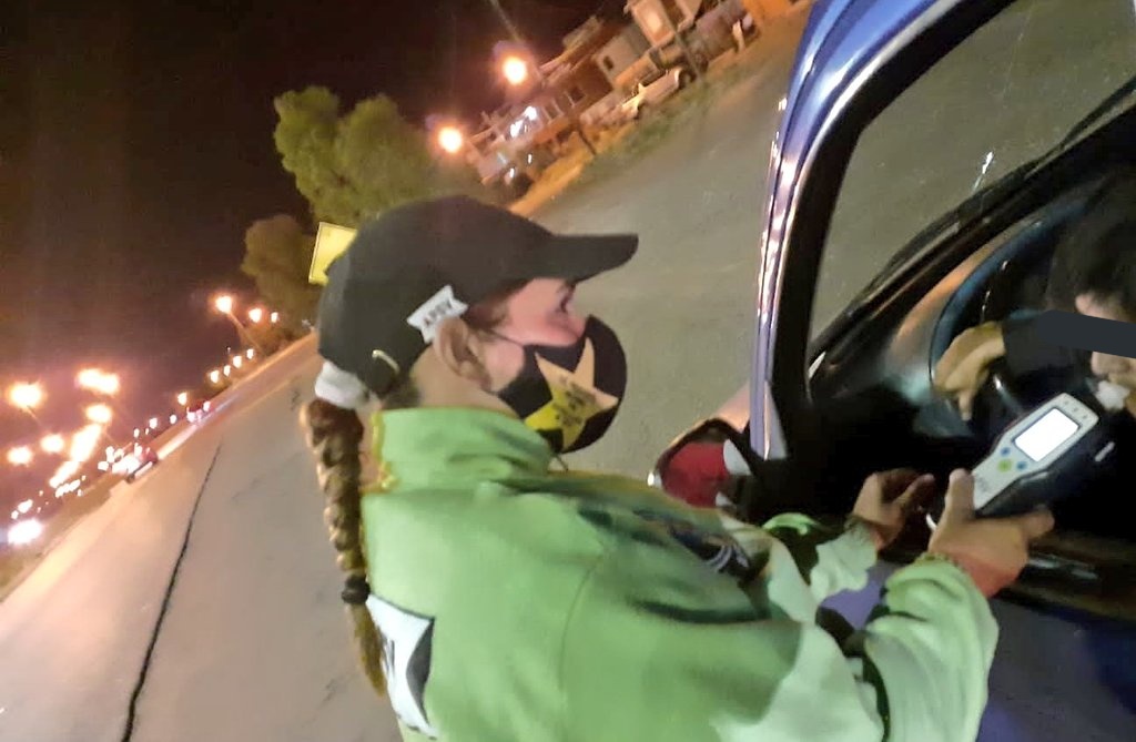 12 alcoholemias y un narco test positivos en controles realizados en Rawson