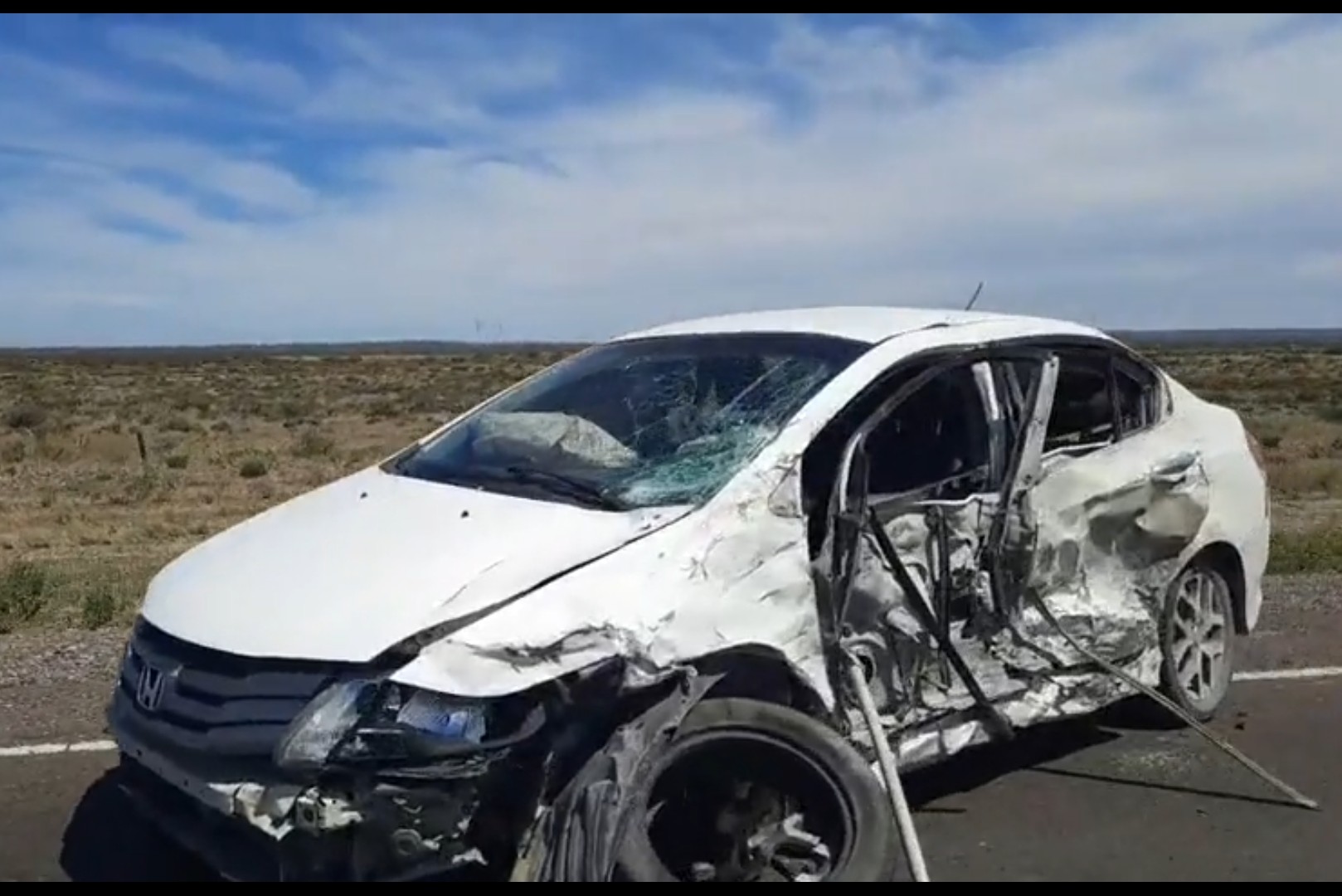 Accidente de tránsito múltiple en ruta 25