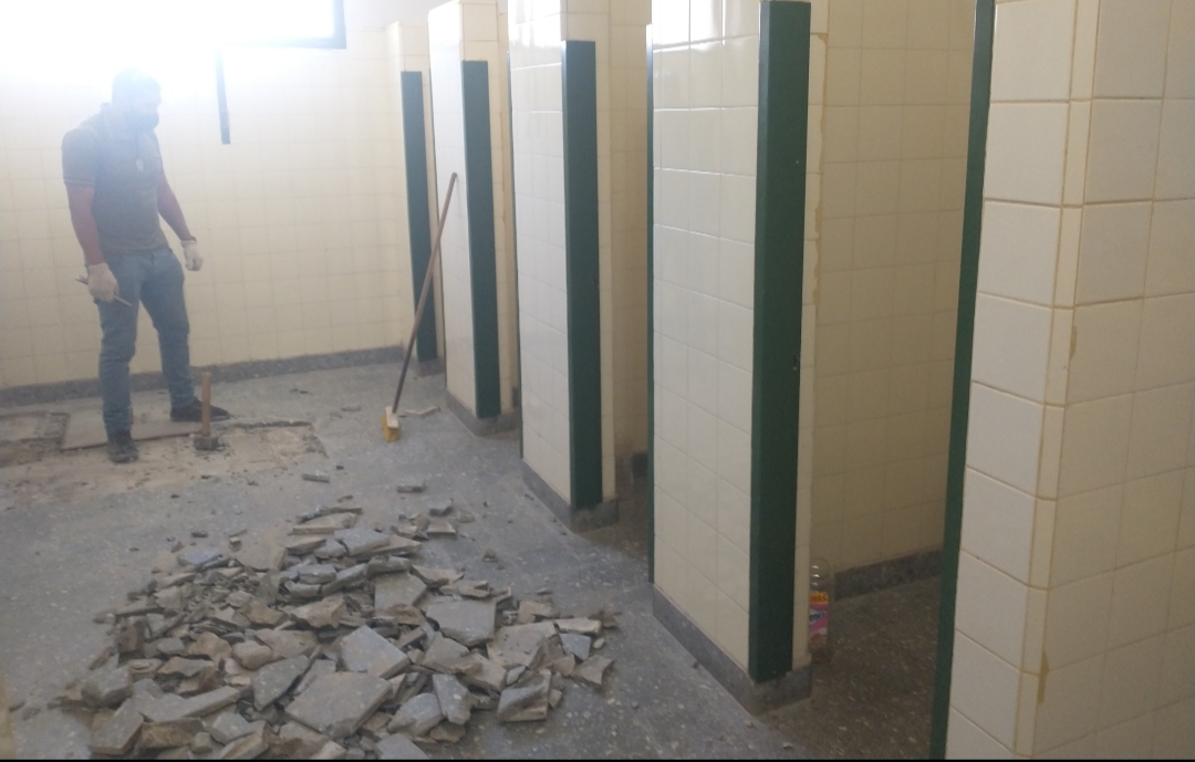 El Gobierno provincial realiza refacciones en la Escuela N° 701 de Esquel