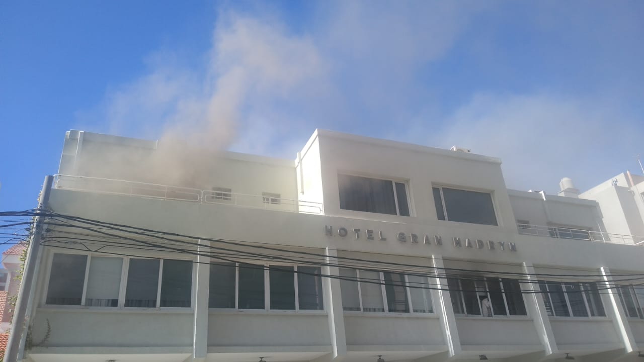 Incendio en un hotel de Puerto Madryn