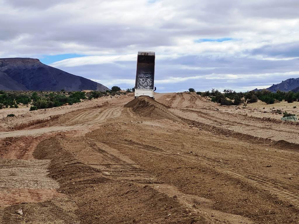 Vialidad Provincial reparó la ruta provincial Nº 12 entre Cerro Cóndor y Paso de Indios