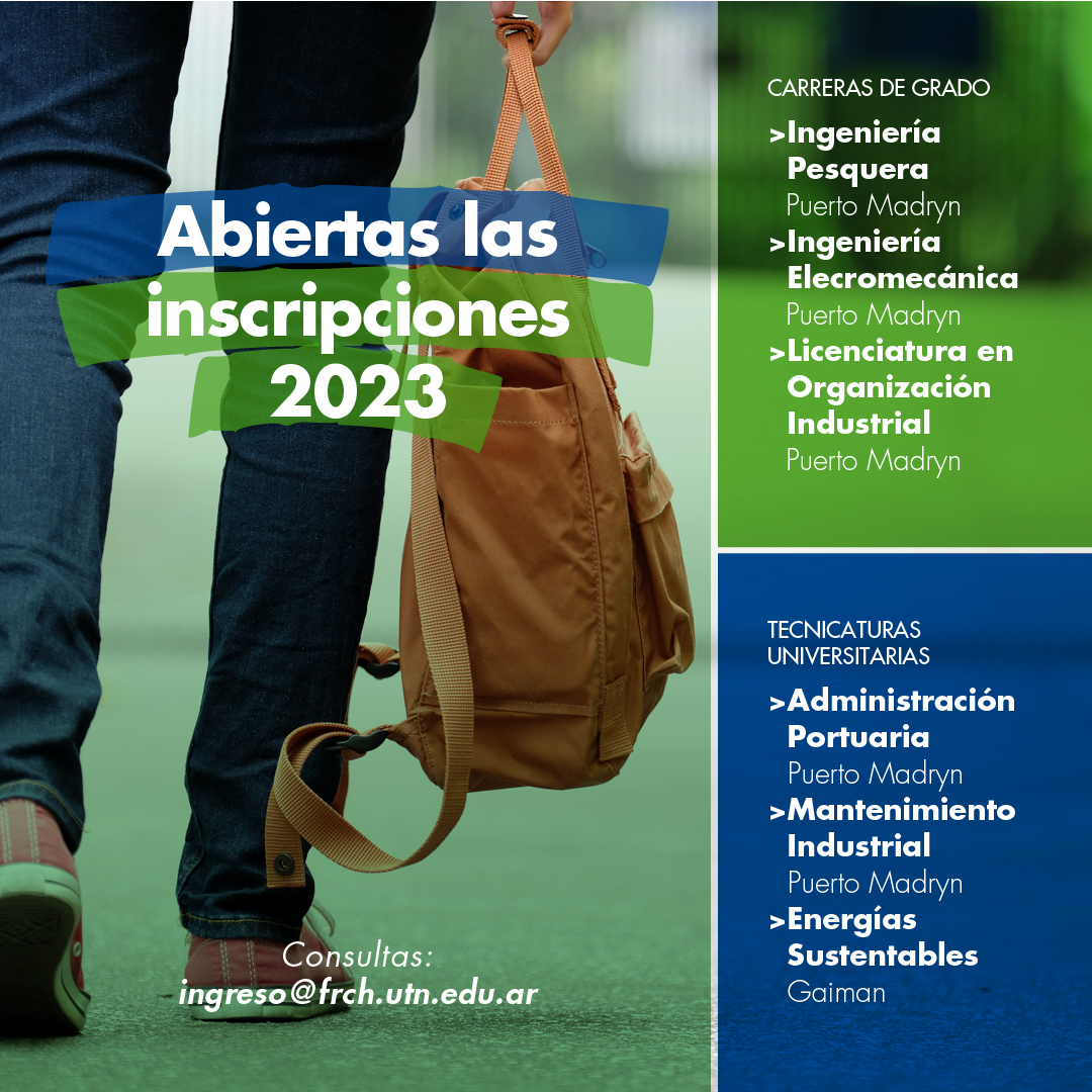 UTN Chubut definió su oferta acádemia 2023 y están abiertas las inscripciones