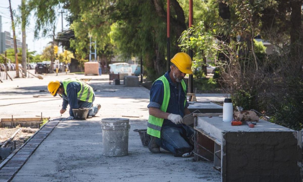 La obra de remodelación de la plaza Guillermo Rawson ya está avanzada en un 70%