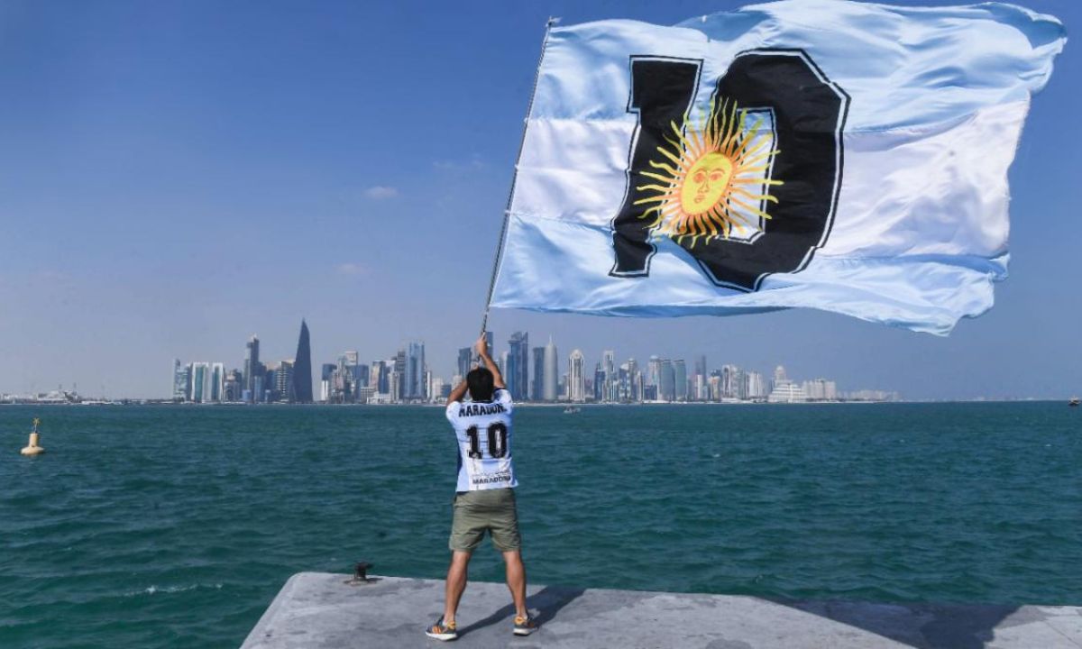 Chubutenses presentes en el primer banderazo de hinchas argentinos en Qatar