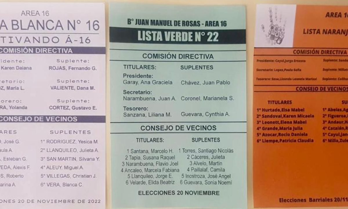 Más de 3200 vecinos podrán votar este domingo en la elección de la Asociación Vecinal del Área 16