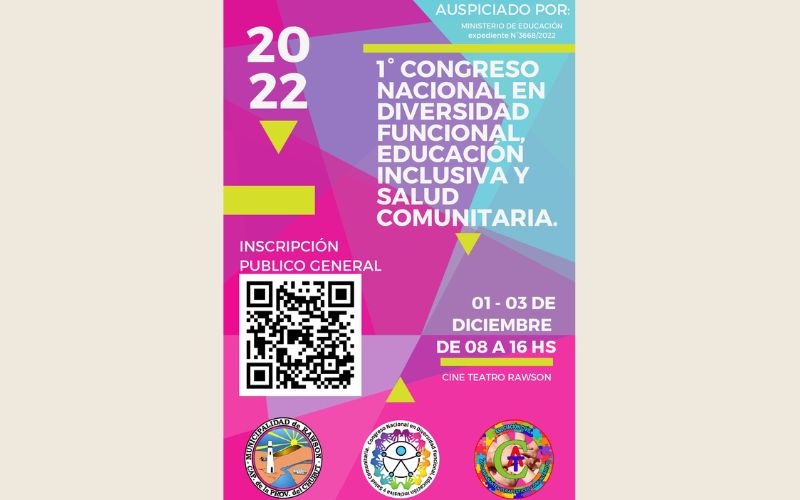 Continúa abierta la inscripción del primer Congreso Nacional en Diversidad Funcional, Educación Inclusiva y Salud Comunitaria