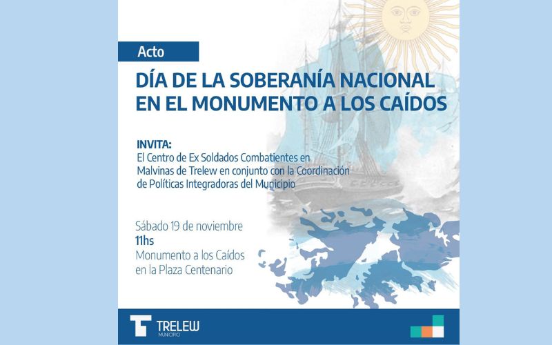 Acto por el día de la Soberanía en Trelew