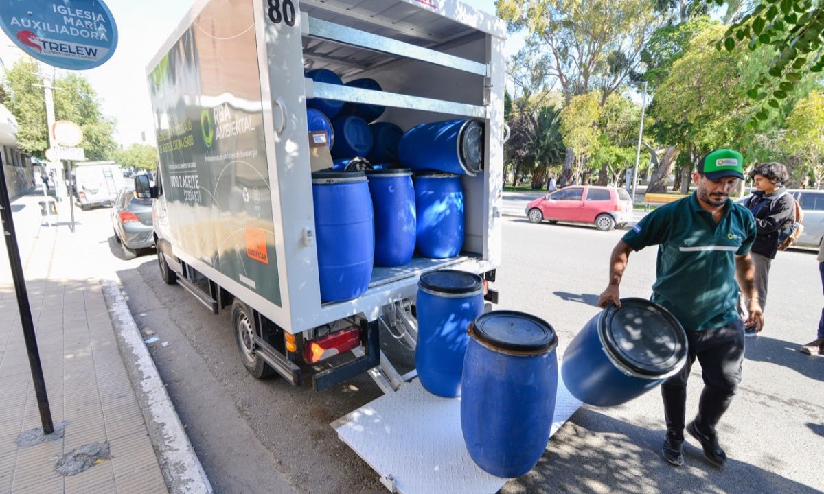 El Municipio de Trelew recolectó 180 mil litros de aceite vegetal usado en el 2022