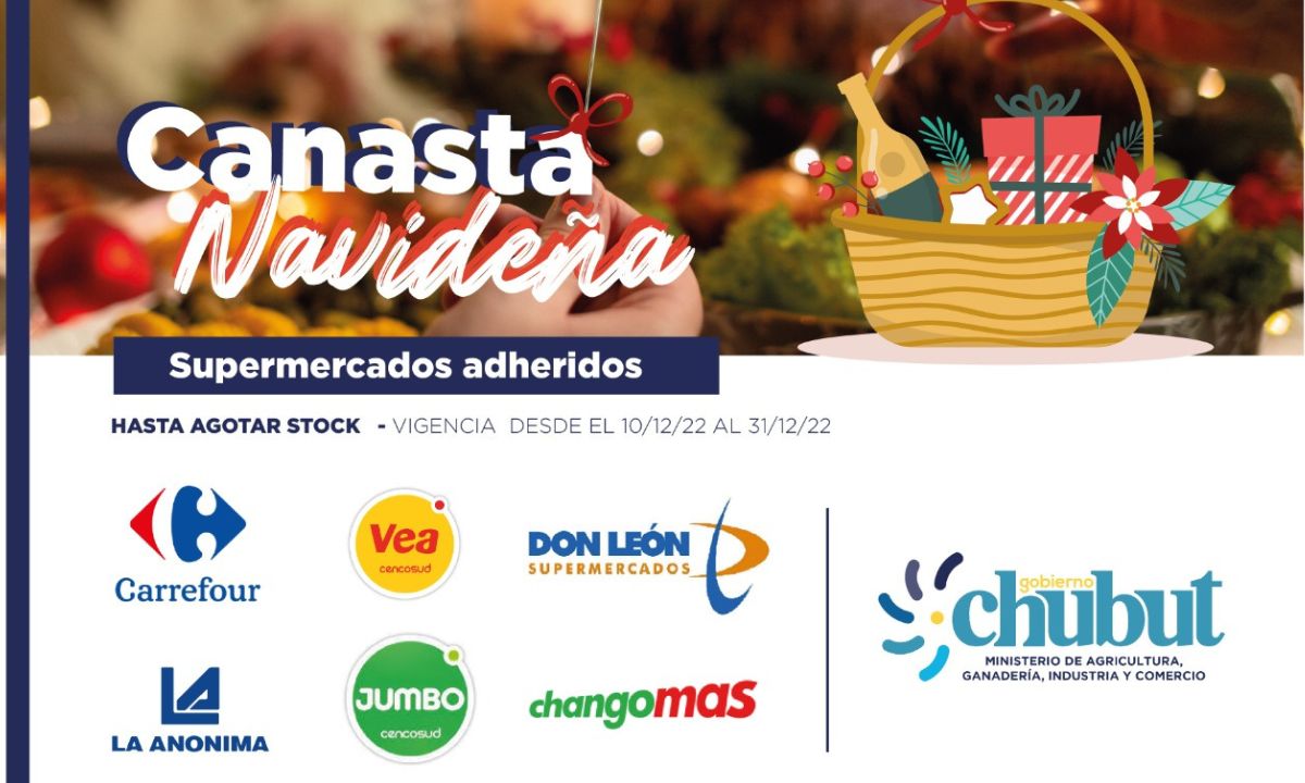 Provincia acordó con supermercados canastas navideñas a precios promocionales