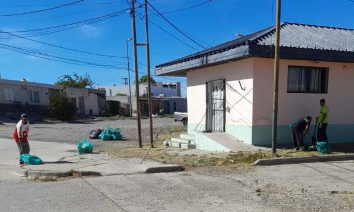 Ambiente municipal realizó trabajos de mantenimiento en el barrio Hunt