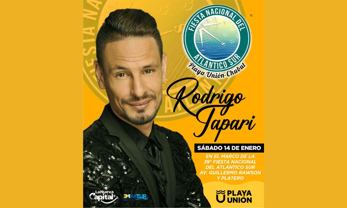 Rodrigo Tapari se presentará este fin de semana en Playa Unión