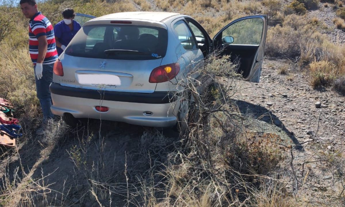Una mujer lesionada tras un despiste
