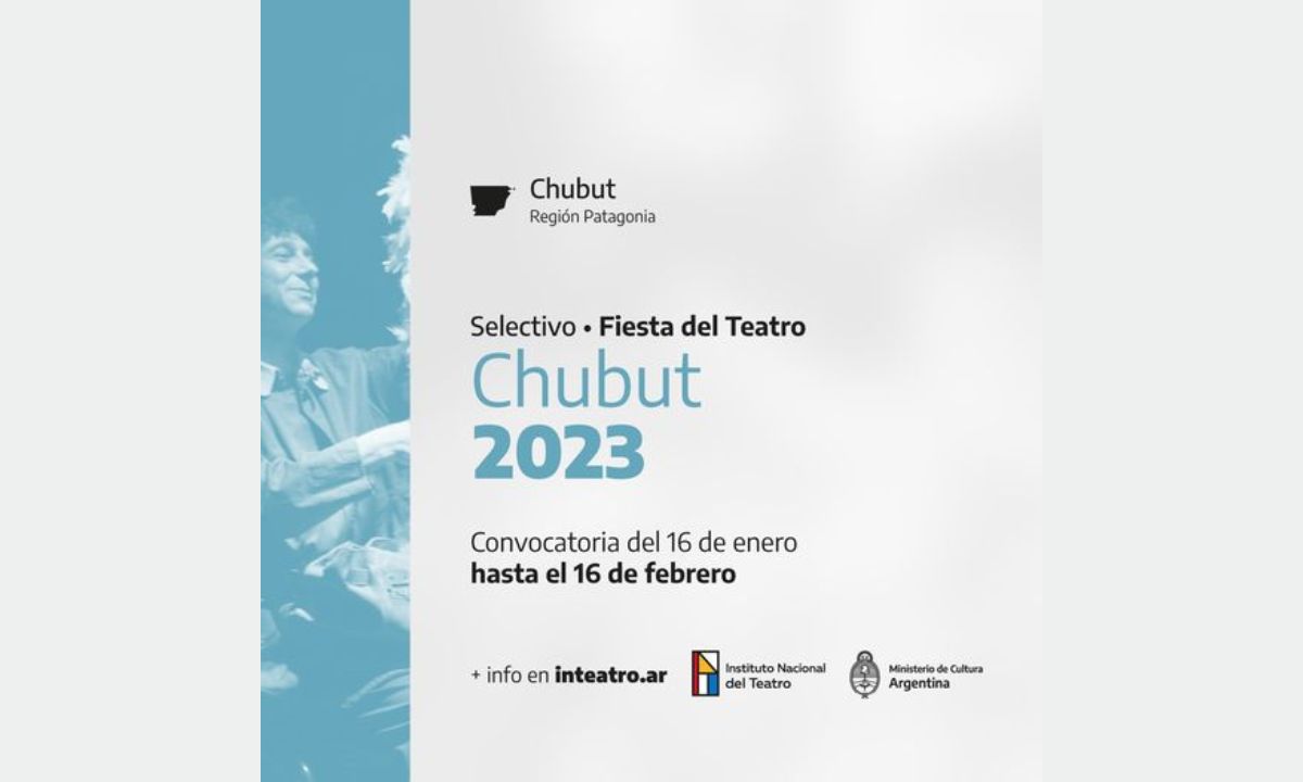 Chubut: Se encuentra abierta la convocatoria para la Fiesta Provincial del Teatro 2023