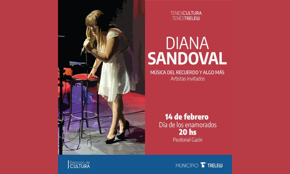 Diana Sandoval se presenta en la Peatonal Gazin