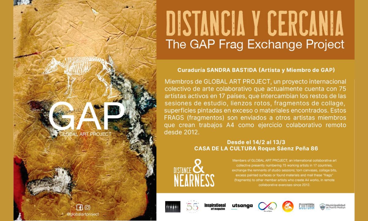 Presentan la muestra internacional de arte colaborativo “Distancia y Cercanía” en la casa de la cultura