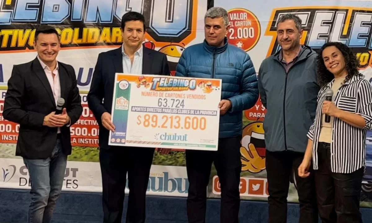 Lotería del Chubut: El Telebingo Deportivo y Solidario benefició a más de 200 entidades de la provincia