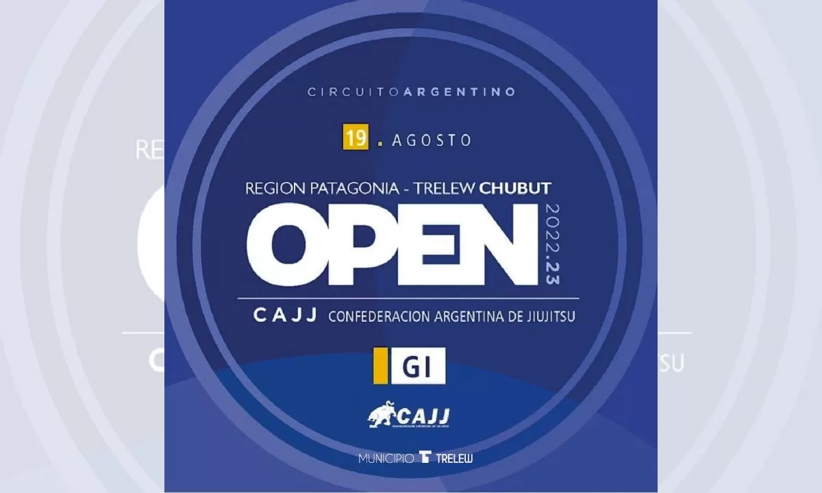 Trelew será sede del 1° Torneo Open de Jiu Jitsu