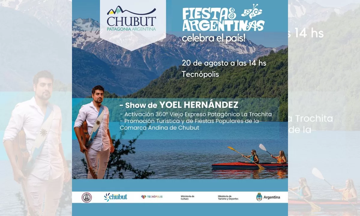 Chubut promocionará en Tecnópolis el atractivo cultural y turístico de sus tradicionales fiestas populares