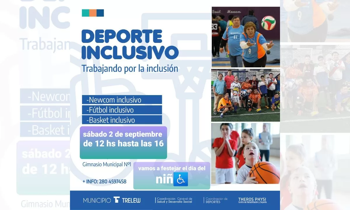 El Municipio de Trelew prepara un nuevo encuentro de deporte inclusivo