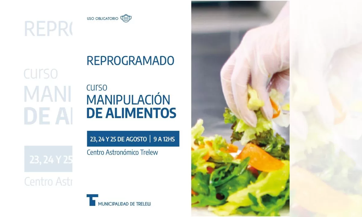 Se reprograma el curso de manipulación de alimentos