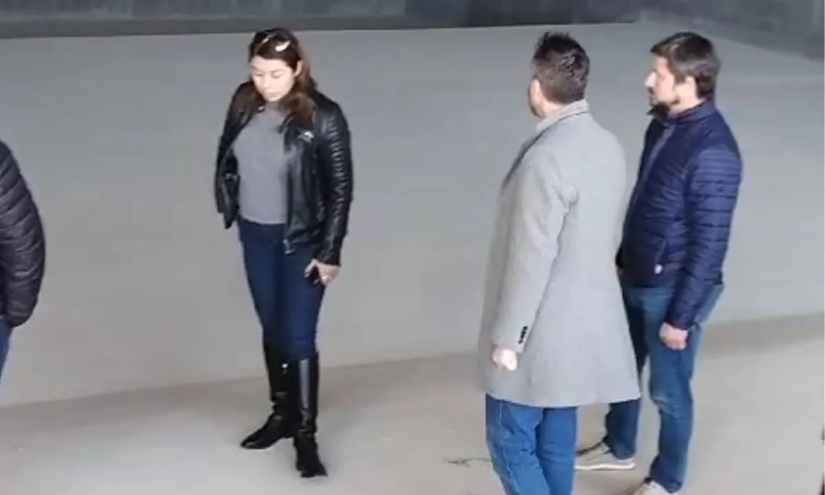 Merino recorrió la obra del Centro de Encuentro de barrio Inta