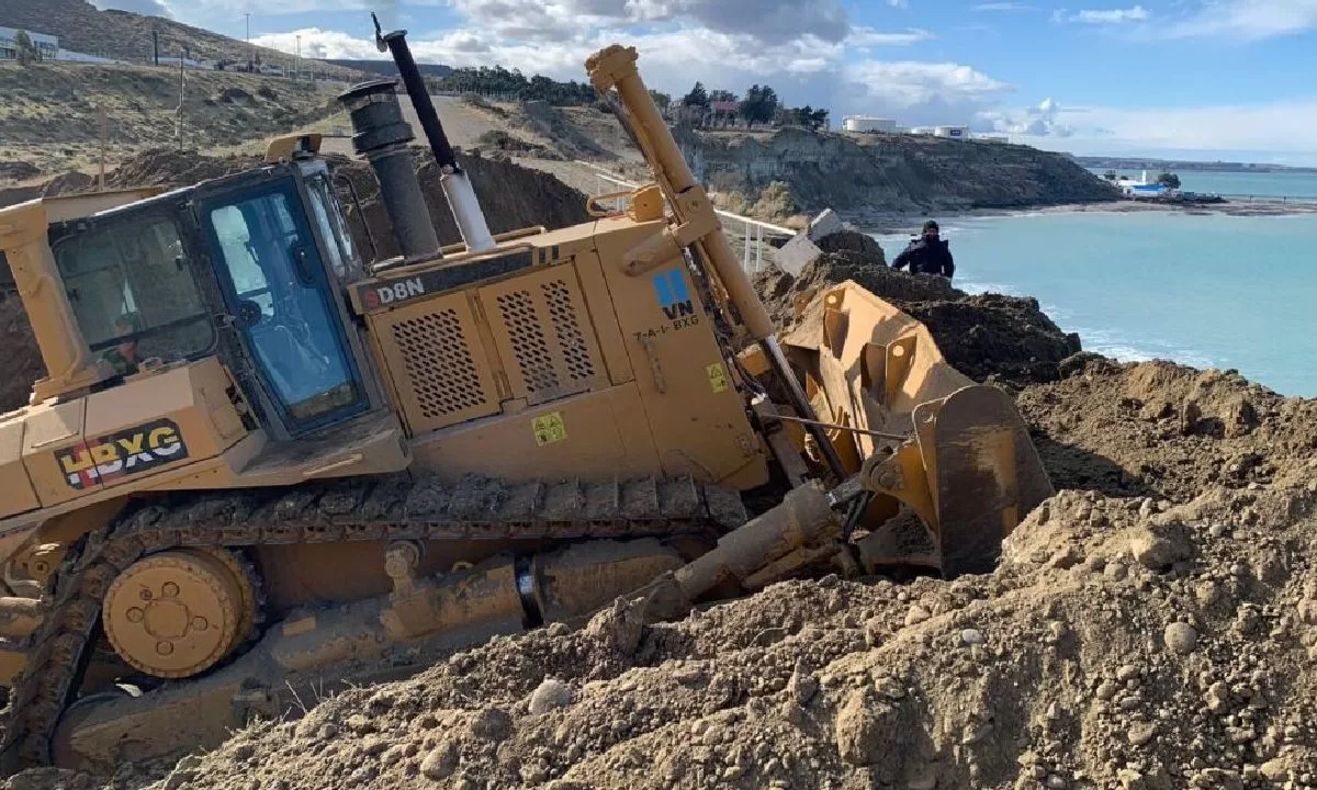 Valoran el trabajo de vialidad nacional para reparar la ruta 3 al norte de Comodoro Rivadavia