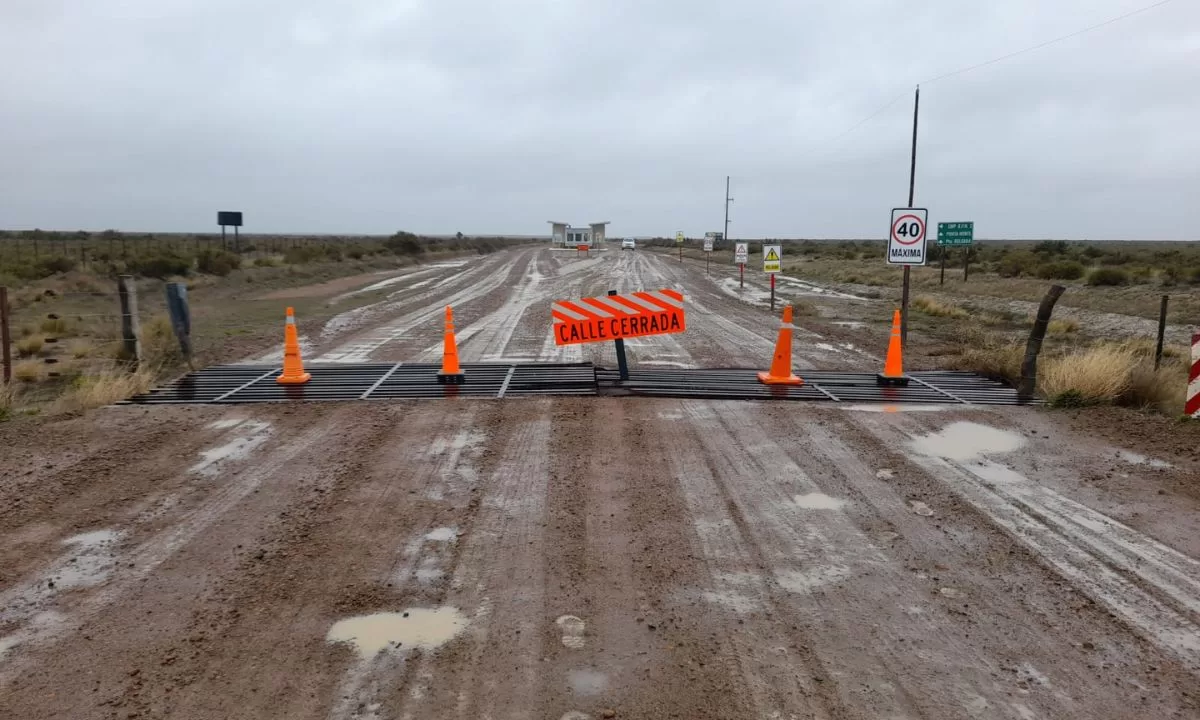 La Ruta Provincial 2 ingreso a Península Valdés se encuentra cortada 