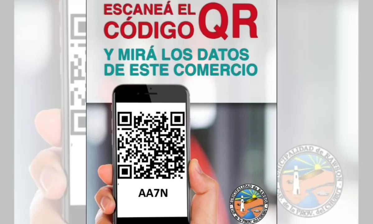 Rawson contará con códigos QR para conocer las condiciones de habilitación de los comercios 