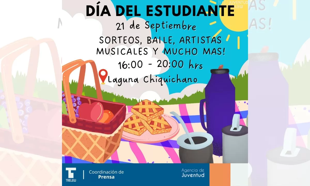 El Municipio de Trelew prepara festejos por el Día del Estudiante