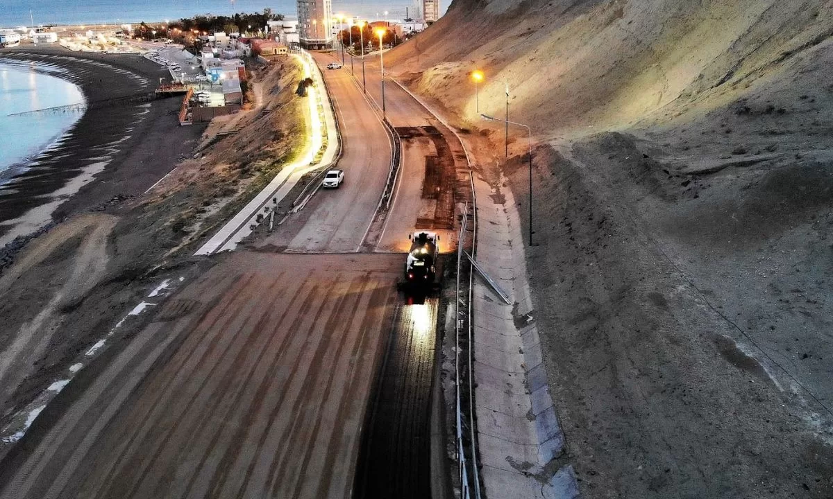 Avanzan los trabajos en Comodoro Rivadavia para la rehabilitación de la Ruta 3