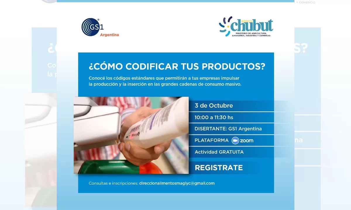 Tras una exitosa convocatoria, Provincia abre una nueva inscripción para el taller de codificación de productos dictado junto a GS1 Argentina
