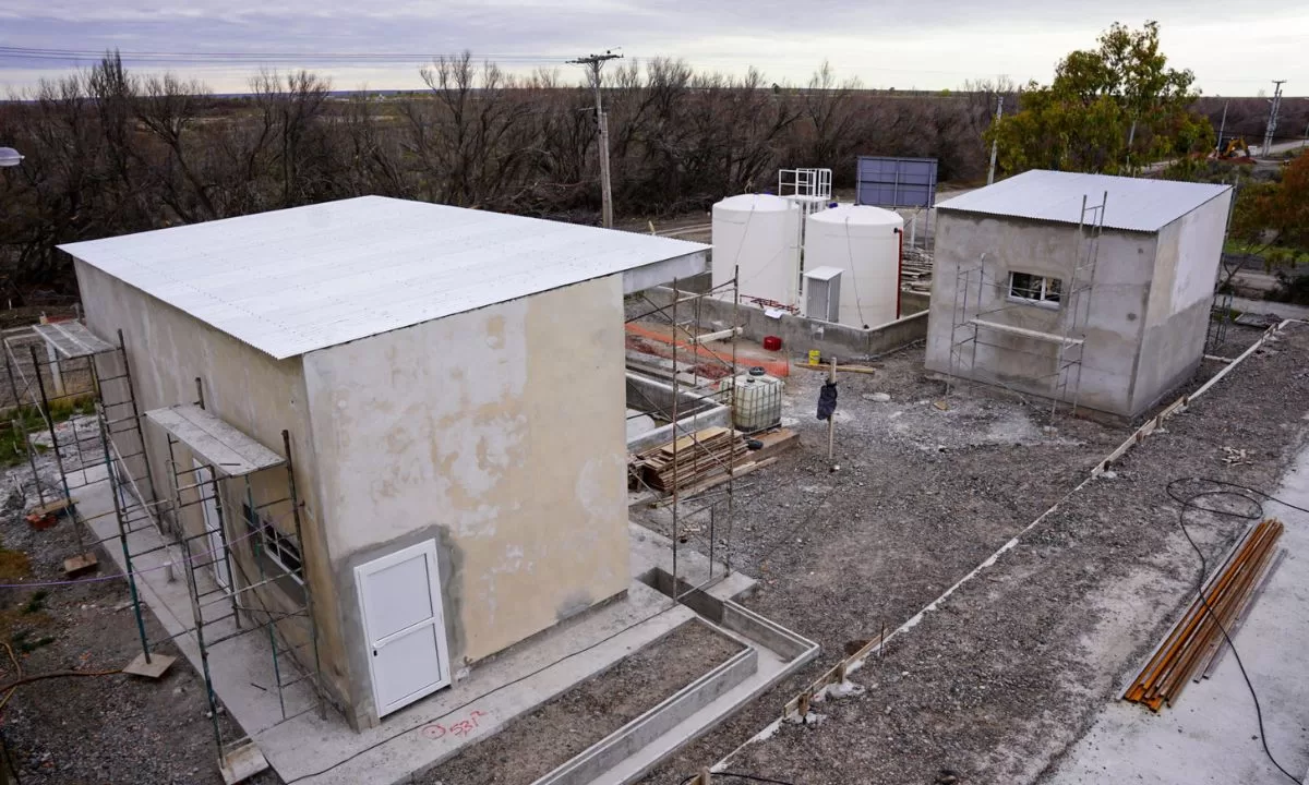 Continúa a buen ritmo la obra de ampliación de la Planta Potabilizadora de Rawson
