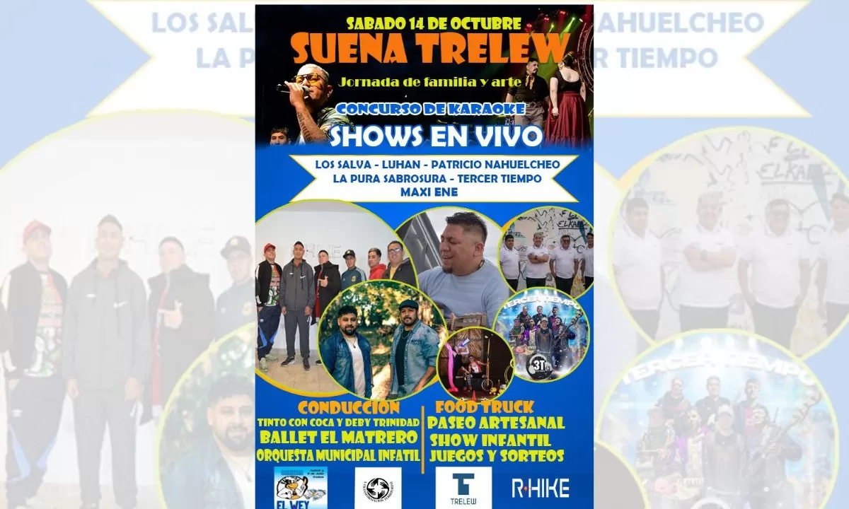 Con apoyo del Municipio se viene «Suena Trelew» un evento cultural para toda la familia
