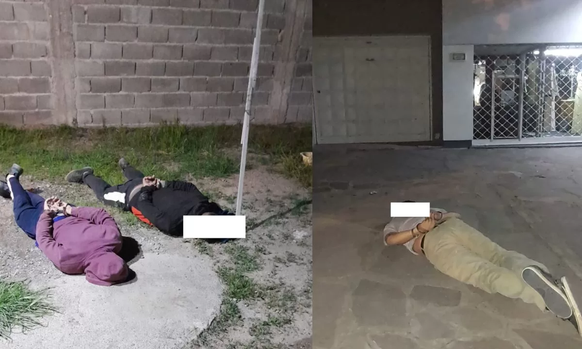 Tres detenidos luego de una persecución en barrio Progreso de Trelew