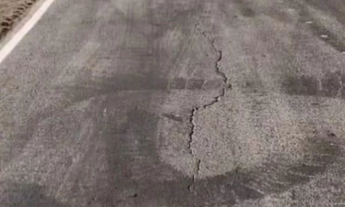 Niegan que se haya fisurado el tramo recientemente reparado en la ruta 3, cerca de Comodoro
