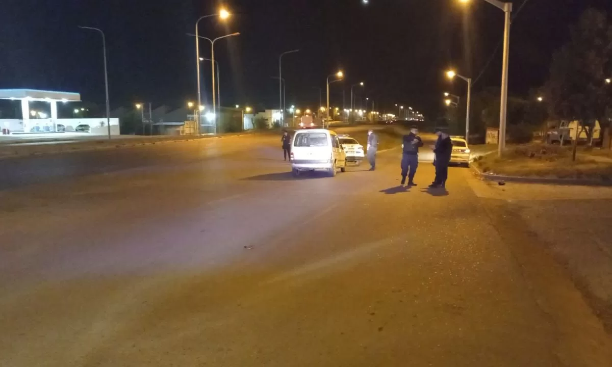 Policía atropelló a joven en la zona oeste de Trelew