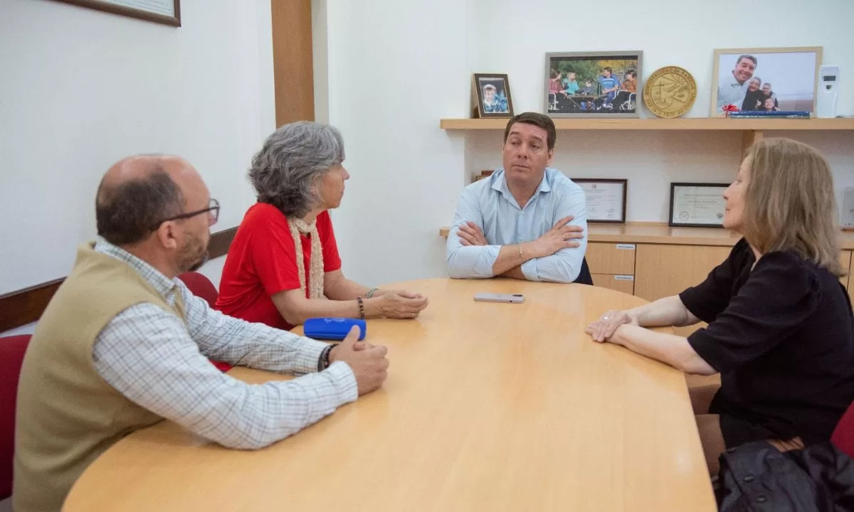 Rawson: Biss se reunió con la nueva rectora de la Universidad del Chubut, Marcela Freytes