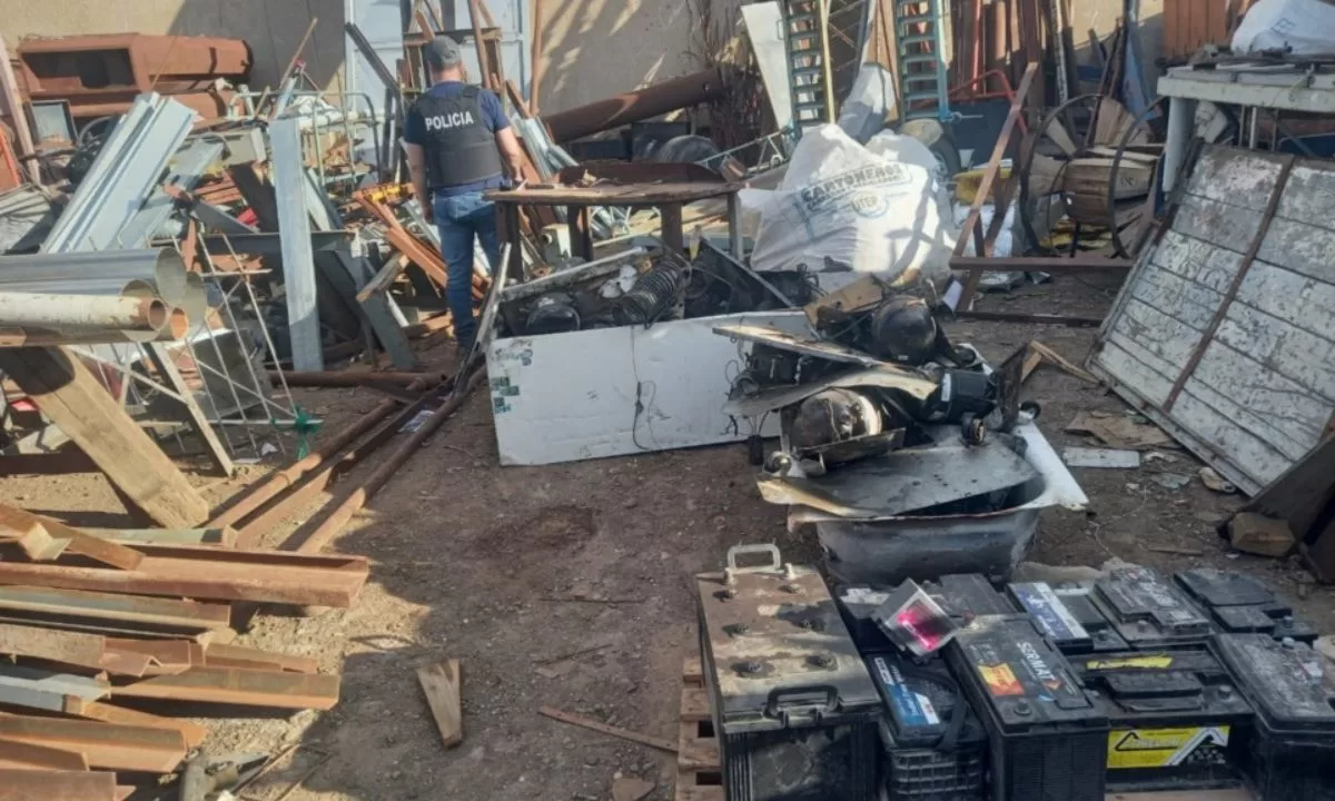 Realizan controles en talleres de chatarra y acopio de metales