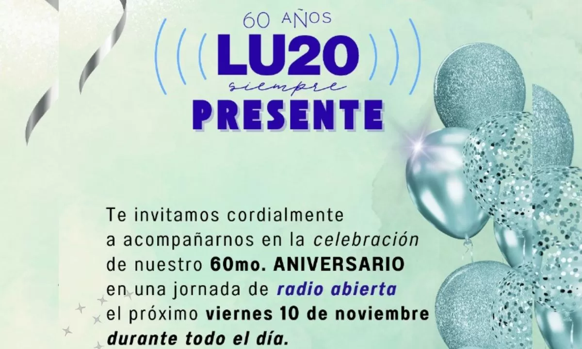 Radio Chubut cumple 60 años este viernes y lo festeja con una programación especial