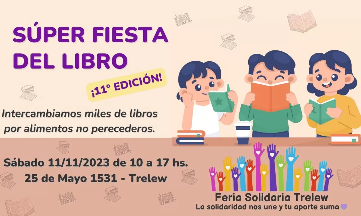 Se viene la Fiesta del Libro a Trelew