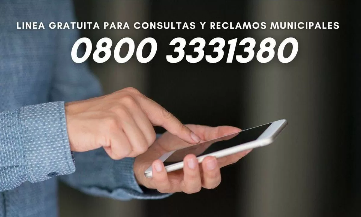 La municipalidad de Trelew brinda una línea gratuita para los vecinos 