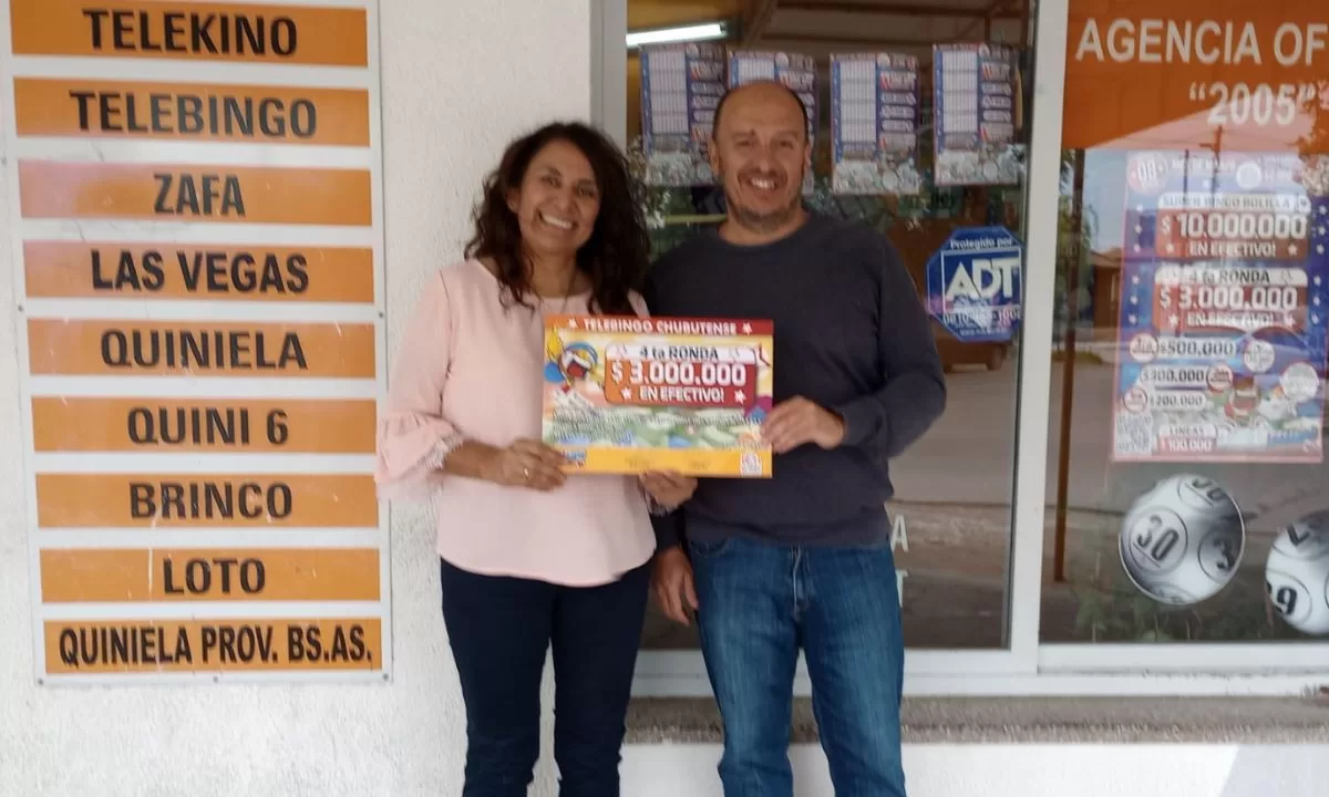 Lotería del Chubut entregó un premio de 3 millones de pesos a una vecina de Trelew