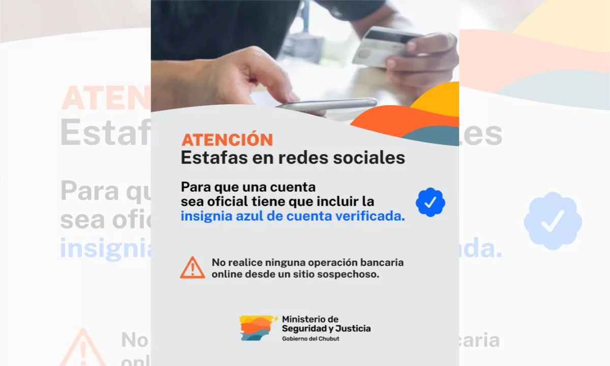 Provincia brinda recomendaciones para prevenir estafas bancarias a través de redes sociales