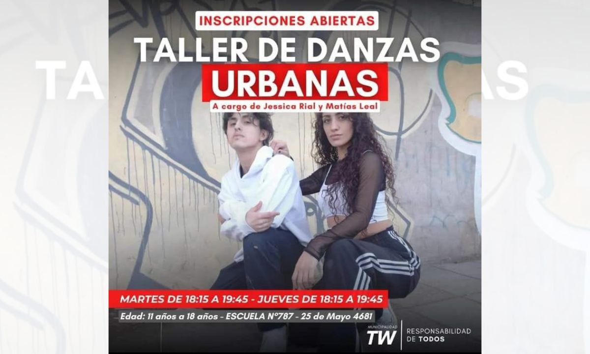 La Municipalidad de Trelew acompaña el Taller de Danzas Urbanas