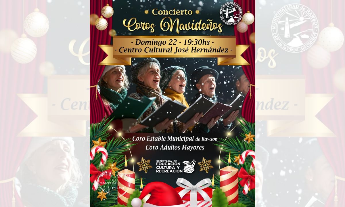 Se realizará un Concierto Navideño con coros de la Capital