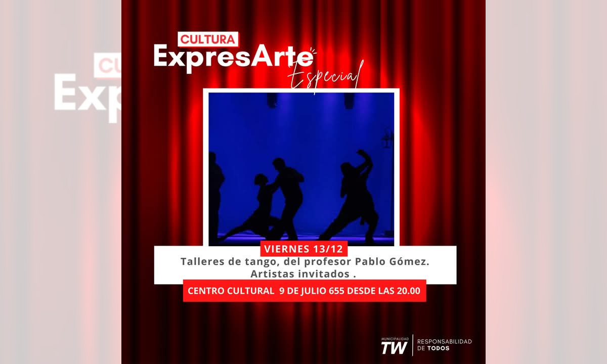 El taller municipal de tango se presenta este viernes en el ciclo ExpresArte