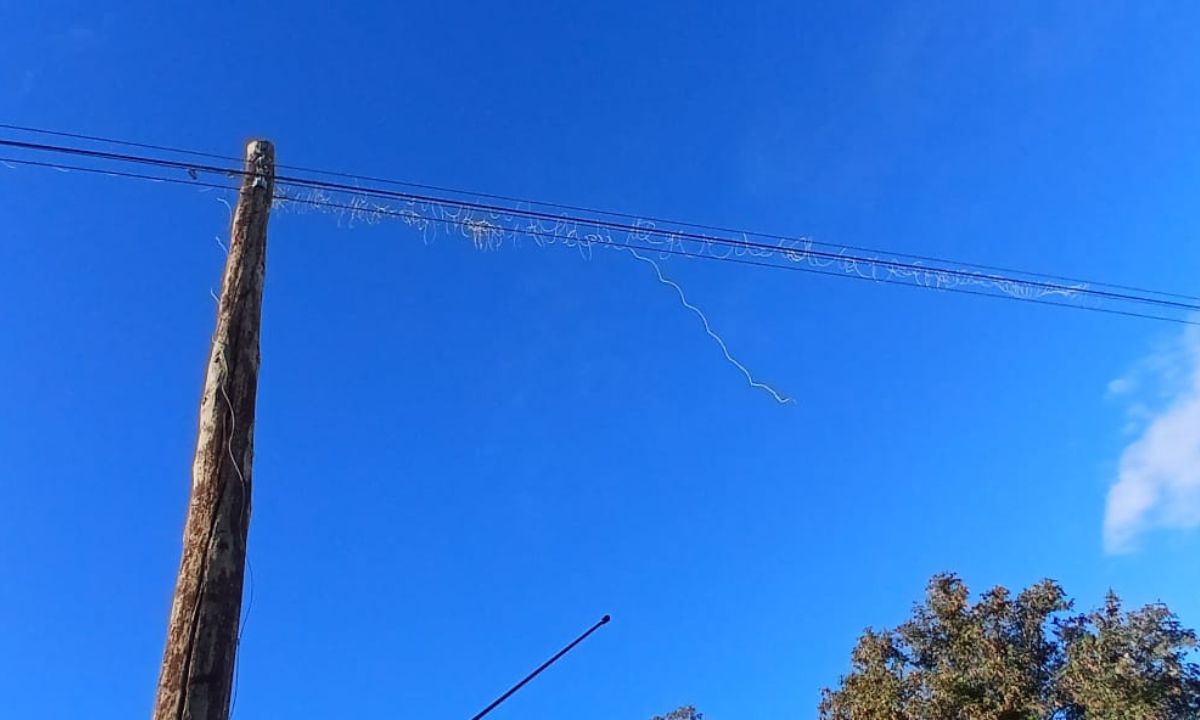 Advierten sobre el peligro que representan los cables colgados del tendido público
