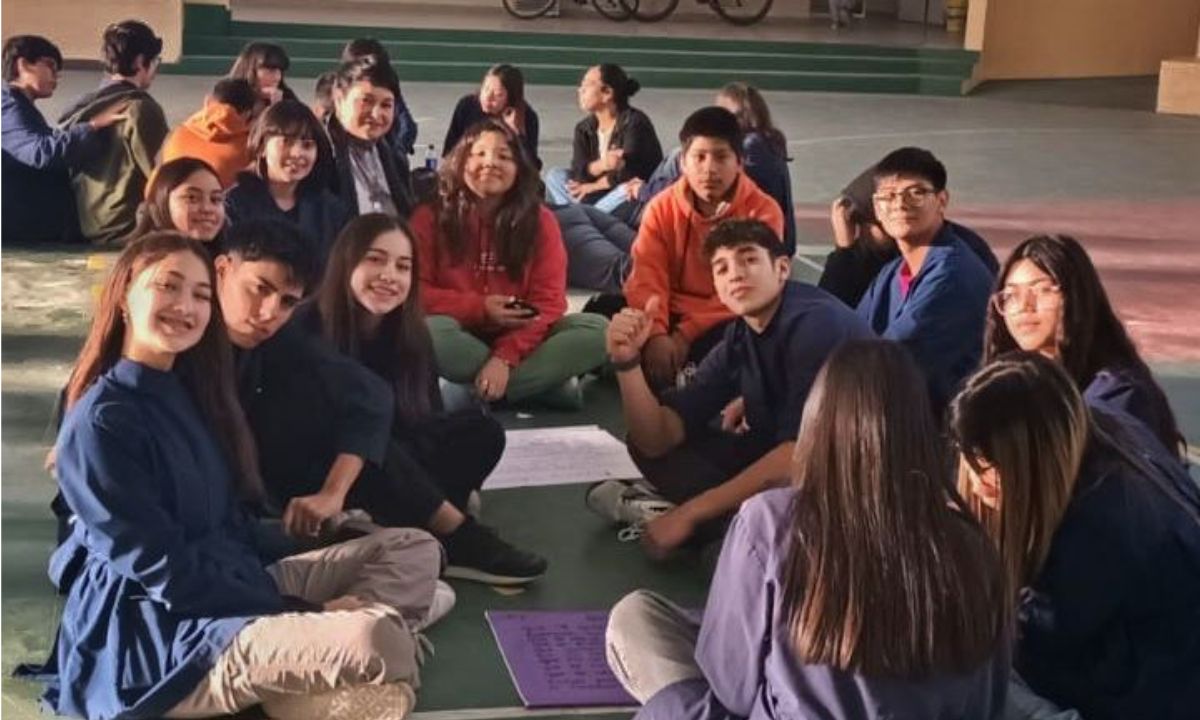 Estudiantes de la escuela politécnica de Rawson participaron de un taller sobre noviazgo sin violencia